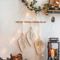 Leaf Macrame Wall Decoration - Image 3