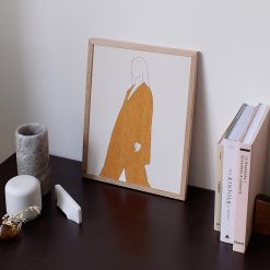 Geometric Leaf Vase Wall Art - Image 3