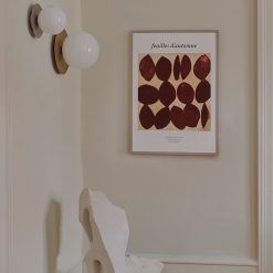 Geometric Leaf Vase Wall Art - Image 4