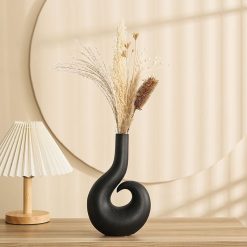 White Black Twisted Vases - Image 3