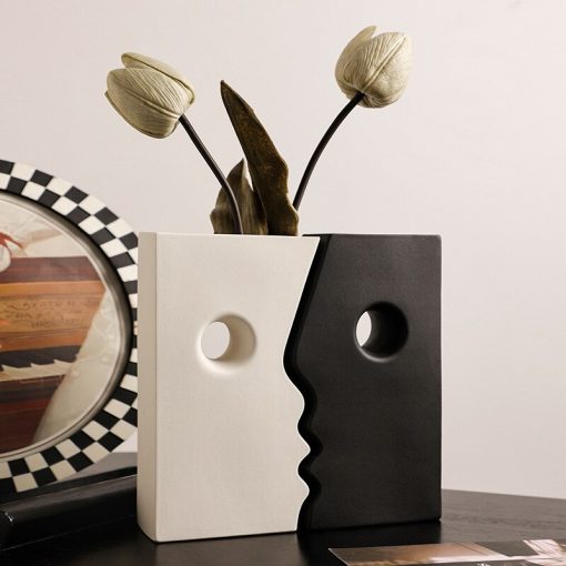 Abstract Face Vases Set