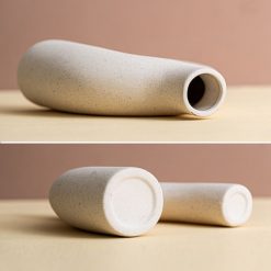 Unglazed Modern Art Ceramic Vase - Image 4