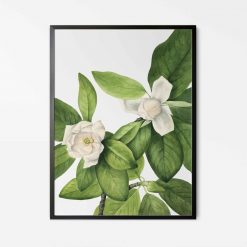 Flower Green Plant Canvas Wall Art - Image 4