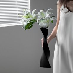 Nordic Rotary Ceramic Vase - Image 5