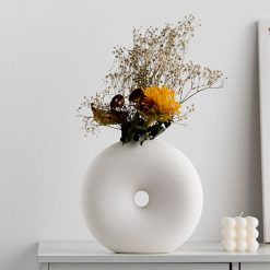 Circular Donuts Ceramic Vase - Image 2