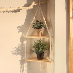 Triangle Shelves Wall Decor Plant - Image 2