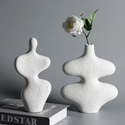 Plain Burning Curved Vase - Image 3