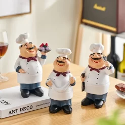Smiling Chef Figurines - Image 2