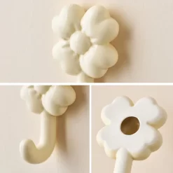 Flower Shape Hook Wall Coat Rack - Image 5