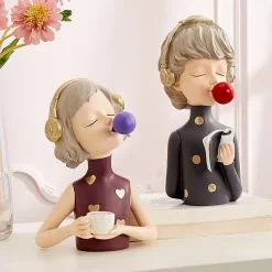 Artistic Boy & Girl Statue - Image 4