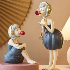 Artistic Boy & Girl Statue - Image 3