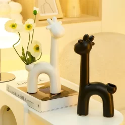 Cute Ceramic Deer Vase - Image 5