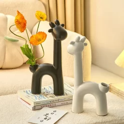 Cute Ceramic Deer Vase - Image 2