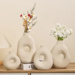 Ceramic Irregular Hollowed Vase - Image 2