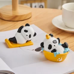 Cartoon Panda Miniature Sculptures - Image 6