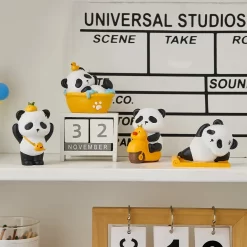 Cartoon Panda Miniature Sculptures - Image 3