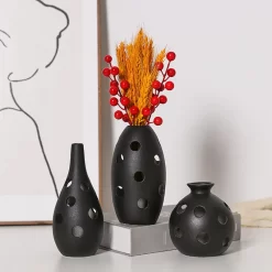 Ceramic Mini Bud Hollow Vase - Image 3
