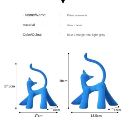 Kitten Art Statue Ornaments - Image 3