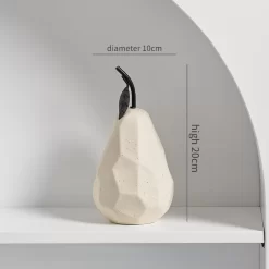 Nordic Apple and Pear Ceramic Sculpture - Image 4