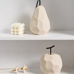 Nordic Apple and Pear Ceramic Sculpture - Image 2