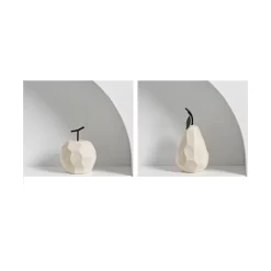 Nordic Apple and Pear Ceramic Sculpture - Image 6