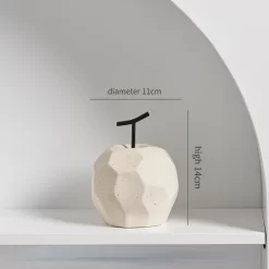 Nordic Apple and Pear Ceramic Sculpture - Image 3