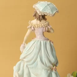 Victorian Girl Resin Statue Ornament - Image 5