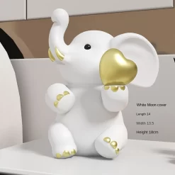Cartoon Resin Elephant Ornament - Image 2