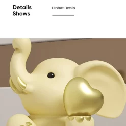 Cartoon Resin Elephant Ornament - Image 5
