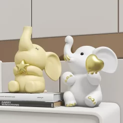 Cartoon Resin Elephant Ornament - Image 6