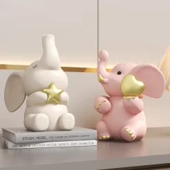 Cartoon Resin Elephant Ornament - Image 4