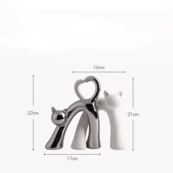 Heart-Shaped Cat Ornaments - Image 3