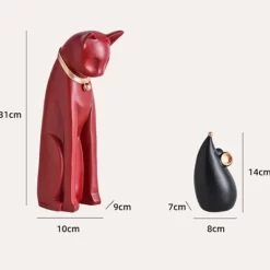 Abstract Cat and Mouse Sculpture - Image 3