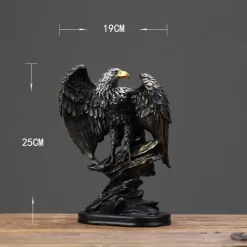 Retro Resin Eagle Statue Art Ornaments - Image 3