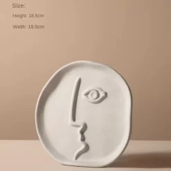 Nordic Abstract Art Ceramic Vase - Image 3
