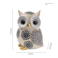 Nordic Owl Resin Statue - Image 3