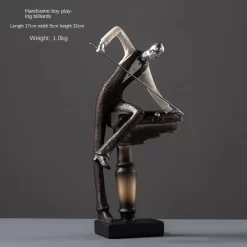 Billiard Figure Resin Statue - Image 3