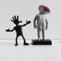 Alien Resin Abstract Character Sculpture - Image 4