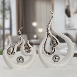 Fire-shaped Ceramic Sculpture - Image 6