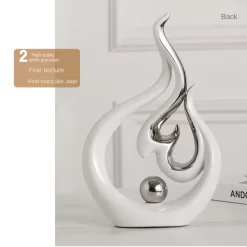 Fire-shaped Ceramic Sculpture - Image 5