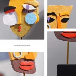 Abstract Art Painted Human Face Decoration - Image 4