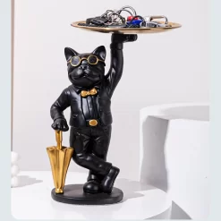 Bulldog Waiters Resin Statue - Image 6