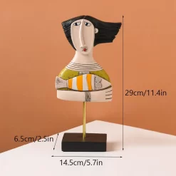Vilead Home Decor Craft Abstract People Statue - Image 6