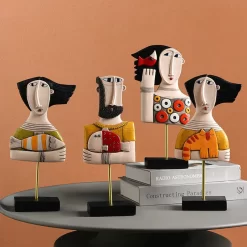 Vilead Home Decor Craft Abstract People Statue - Image 2