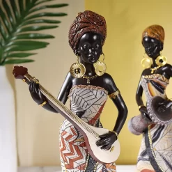 Vilead Resin African Women Statue - Image 5