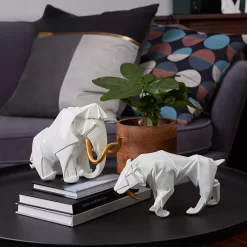 Modern Minimalist Origami Animal Resin Handicraft - Image 6