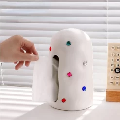 Nordic Ceramic Gemstone Tissue Box - Image 2