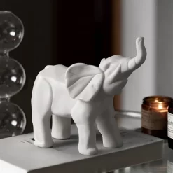Nordic Creative Rhinoceros Resin Statue - Image 6