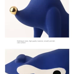 Nordic Ceramic Doberman Pinscher Statue - Image 4