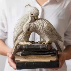 Retro Parrot Auspicious Bird Resin Artwork Ornament - Image 2